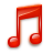 Red iTunes Icon 48x48 png